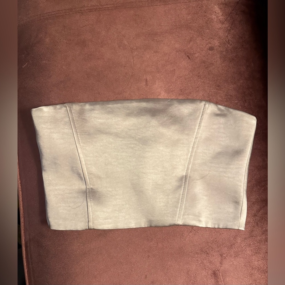 Zara satin effects tube top size small